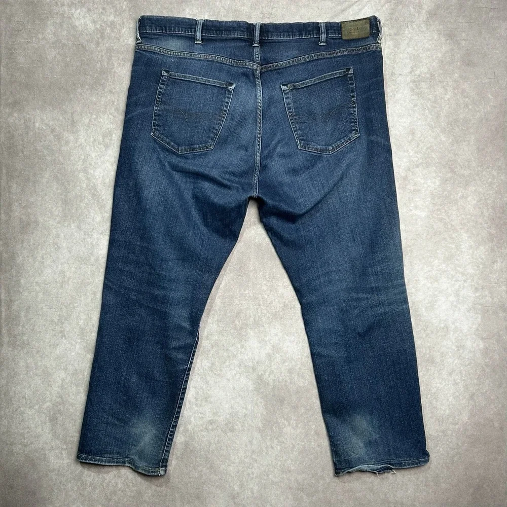 Polo Ralph Lauren Mens Hampton Relaxed Straight Jeans Blue Size 46B x 30